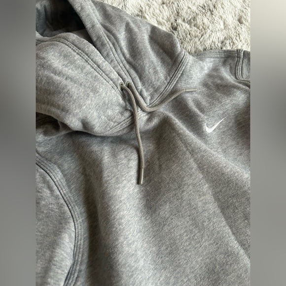 Nike Sportswear Club Fleece Pullover Hoodie Dark Grey Heather Men’s Small - Picture 3 of 5